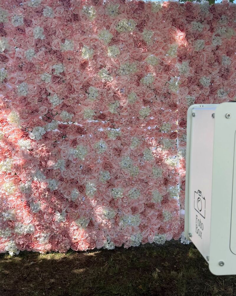 Blumenwand als Hintergrund