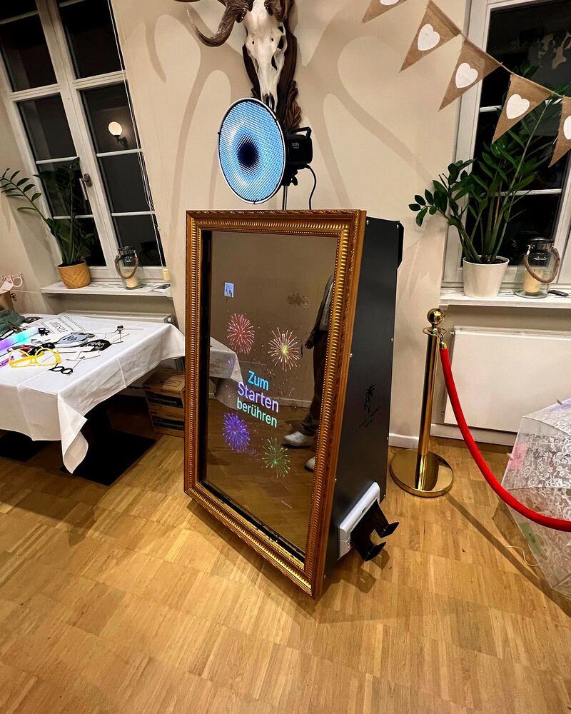 Magic Mirror Fotospiegel auf einer Feier